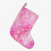 Petite Chaussette De Noël Univers de galaxie rose (Devant (Accrochage))