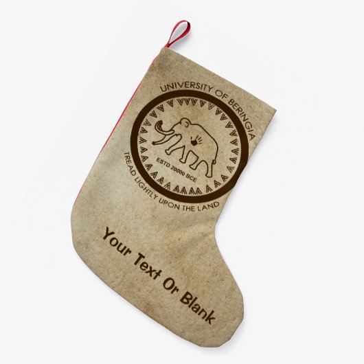 Petite Chaussette De Noël Université de Beringia Mammoth (Devant (Accrochage))