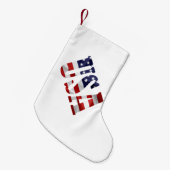 PETITE CHAUSSETTE DE NOËL USA (Devant (Accrochage))