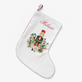 Petite Chaussette De Noël Vacances Casse-Noisette Script de verdure (Devant (Accrochage))