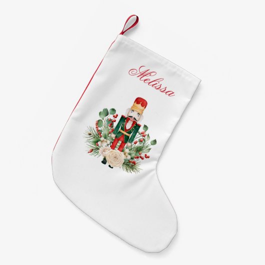 Petite Chaussette De Noël Vacances Casse-Noisette Script de verdure (Devant (Accrochage))