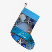 Petite Chaussette De Noël Vacances Coastal Tropical (Devant (Accrochage))
