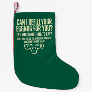 Petite Chaussette De Noël Vacances de Noël Puis-je vous resservir de l'eggno