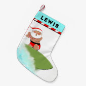 Petite Chaussette De Noël Vacances de surf à Hawaï (Devant (Accrochage))