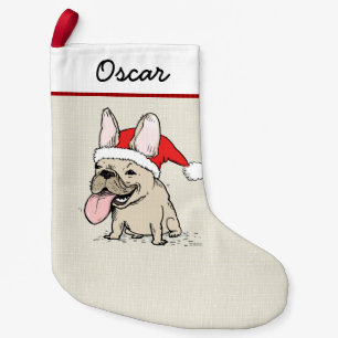 Petite Chaussette De Noël Vacances drôles de Frenchie de chien de Père No