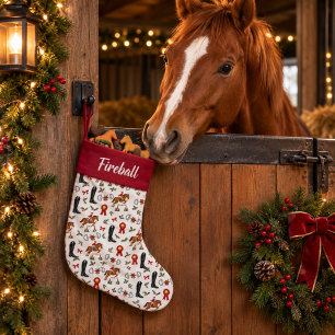 Petite Chaussette De Noël Vacances Équestres Festives