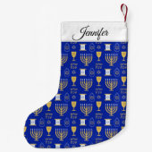 Petite Chaussette De Noël Vacances juives heureuses de Hanoukka (Dos)