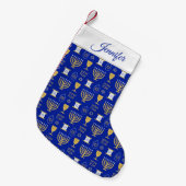 Petite Chaussette De Noël Vacances juives heureuses de Hanoukka (Devant (Accrochage))