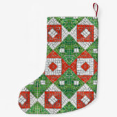 Petite Chaussette De Noël VACANCES MOSAÏQUES Noël Stocking II / Petit (Dos)