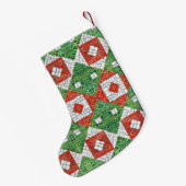 Petite Chaussette De Noël VACANCES MOSAÏQUES Noël Stocking II / Petit (Dos (Accrochage))