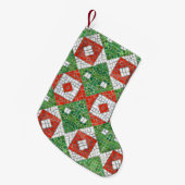 Petite Chaussette De Noël VACANCES MOSAÏQUES Noël Stocking II / Petit (Devant (Accrochage))