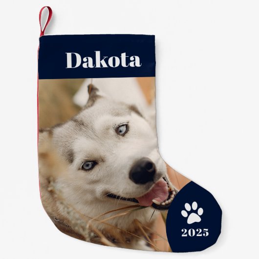 Petite Chaussette De Noël Vacances photo pour animaux de compagnie personnal (Devant)