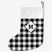 Petite Chaussette De Noël Vacances planifiées Blanc initial + Noir (Dos)