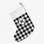 Petite Chaussette De Noël Vacances planifiées Blanc initial + Noir (Dos (Accrochage))