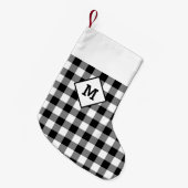 Petite Chaussette De Noël Vacances planifiées Blanc initial + Noir (Devant (Accrochage))