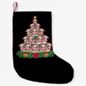 Petite Chaussette De Noël Vache Noël Arbre drôle Vache Lover Vache Noël (Devant)