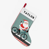 Petite Chaussette De Noël Vélo à vélo (Devant (Accrochage))