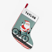 Petite Chaussette De Noël Vélo cyclisme (Devant (Accrochage))