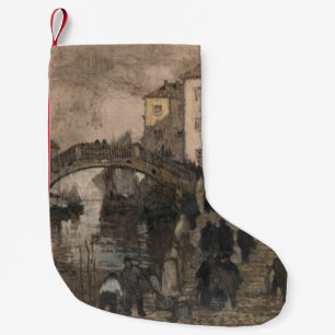 Petite Chaussette De Noël Venise, Italie (Paysage vénitien Vintage)