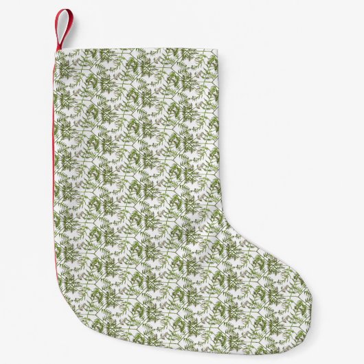 Petite Chaussette De Noël vert de printemps (Devant)