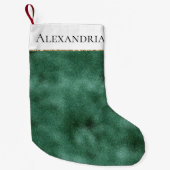 Petite Chaussette De Noël Vert pin (Devant)