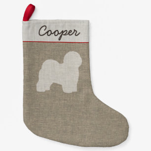 Petite Chaussette De Noël Vieilles vacances anglaises de race de chien de