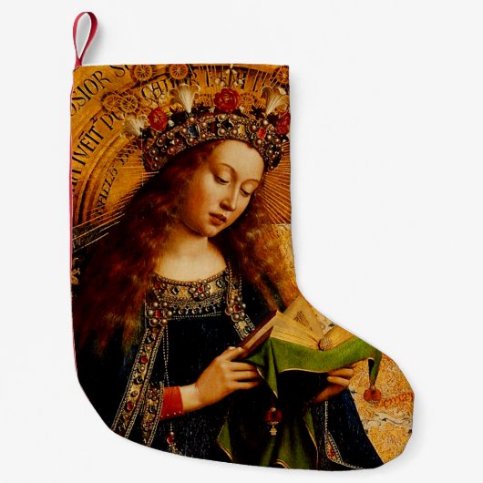 Petite Chaussette De Noël Vierge Marie par Jan van Eyck (Devant)