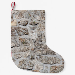 Petite Chaussette De Noël Vieux mur de pierre à la forteresse belgrade, belg