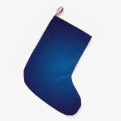 Petite Chaussette De Noël Vignette en bleu foncé profond (Devant (Accrochage))