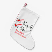 Petite Chaussette De Noël Vilain et Nice (Devant (Accrochage))