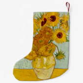 Petite Chaussette De Noël Vincent Van Gogh 12 Tournesols Impressionniste (Dos)