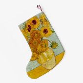 Petite Chaussette De Noël Vincent Van Gogh 12 Tournesols Impressionniste (Dos (Accrochage))