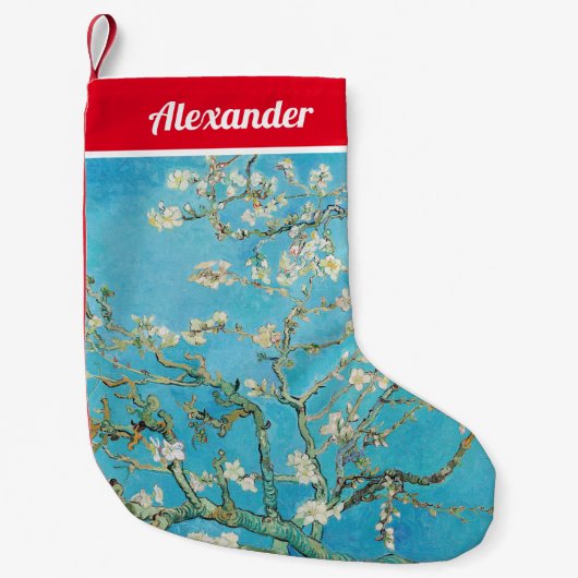 Petite Chaussette De Noël Vincent van Gogh - Fleur d'amandes (Devant)