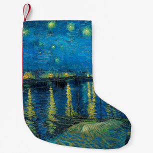 Petite Chaussette De Noël Vincent Van Gogh Nuit étoilée sur le Rhône