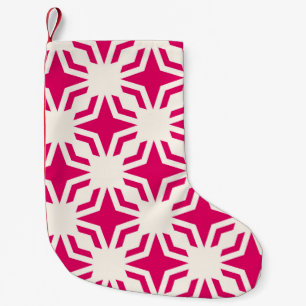 Petite Chaussette De Noël Vintage abstrait intérieur géométrique sans coutur
