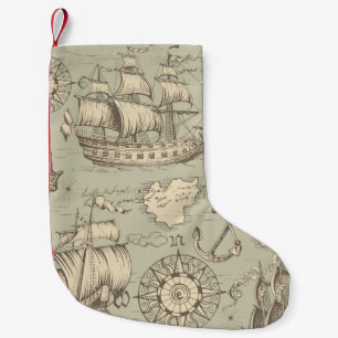 Petite Chaussette De Noël Vintage abstrait sans faille motif sur le thème de