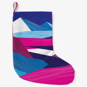 Petite Chaussette De Noël Vintage beautiful mountains and landscape with the