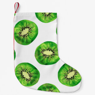 Petite Chaussette De Noël vintage motif sans couture kiwi main d'illustratio