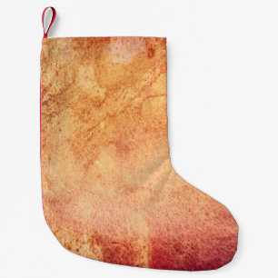 Petite Chaussette De Noël Vintage rouge jaune orange rétro