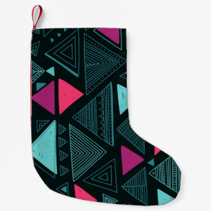 Petite Chaussette De Noël Vintage seamless pattern with ethnic tribal boho t