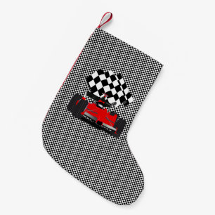 Petite Chaussette De Noël Voiture Red Race