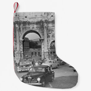 Petite Chaussette De Noël Voitures et monuments anciens Rome Italyvintage, c