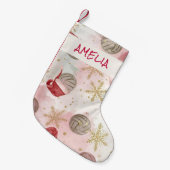 Petite Chaussette De Noël Volleyball Santa Hat Name Christmas   (Devant (Accrochage))