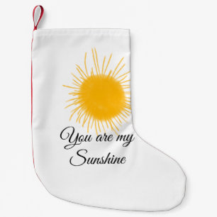 Petite Chaussette De Noël vous êtes mon soleil jaune orange rayons de soleil