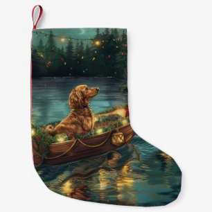Petite Chaussette De Noël Voyage de fête de Noël de Lévrier Afghan