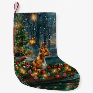 Petite Chaussette De Noël Voyage de Noël de Basenji