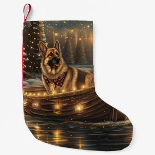 Petite Chaussette De Noël Voyage de Noël du berger allemand