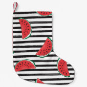 Petite Chaussette De Noël Water Melon Seamless Pattern Striped (Devant)