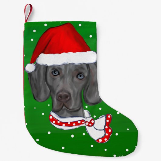 PETITE CHAUSSETTE DE NOËL WEIMARANER (Devant)