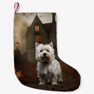 Petite Chaussette De Noël West Highland White Terrier Halloween effrayant